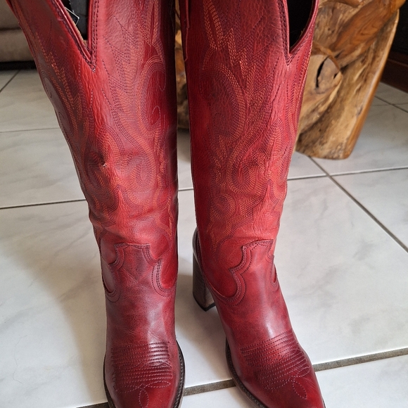 Freebird Jackson cowboy boot Red distressed Size 9 - Picture 10 of 15